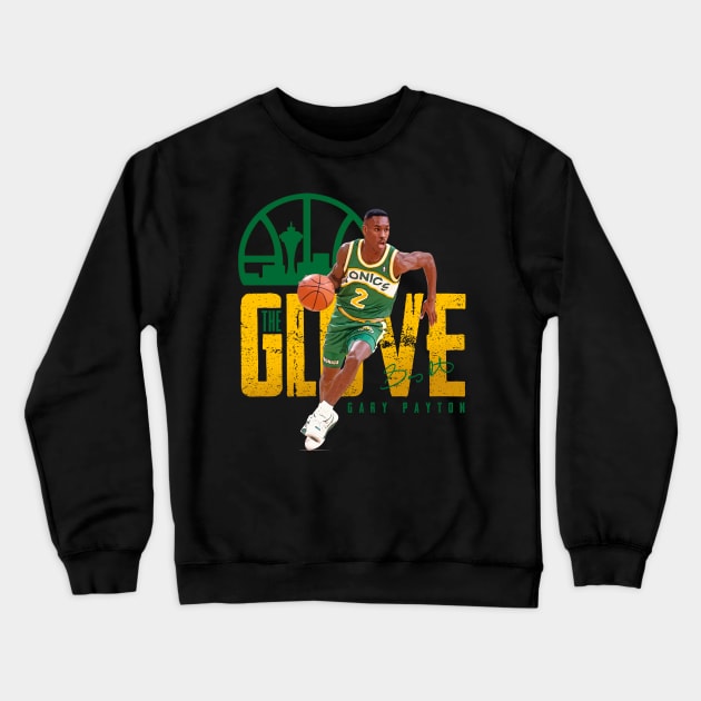 Gary Payton Crewneck Sweatshirt by Juantamad